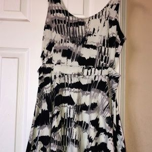 Timing dresses, black and white dress, size medium